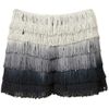 Topshop Coord Ombre Fringe Shorts in Black - Lyst