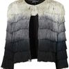 Topshop Coord Ombre Fringe Jacket in Gray (multi) - Lyst
