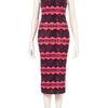 Topshop Aztec Print Midi Bodycon Dress in Pink - Lyst