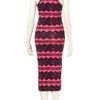 Topshop Aztec Print Midi Bodycon Dress in Pink - Lyst