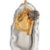 Yves Saint Laurent Goldplated Agate Drop Earrings in Gold - Lyst