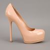 Yves Saint Laurent Tribtoo Pump in Beige (nude) - Lyst