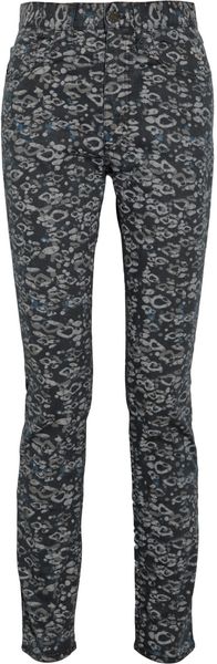 Acne Needle Print Jeans in Gray - Lyst
