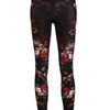 Alexander Mcqueen Stretch Legging in Black (floral) - Lyst