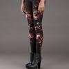 Alexander Mcqueen Stretch Legging in Black (floral) - Lyst