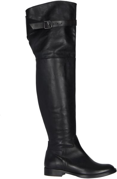 Allsaints Boyar Thigh Boot in Black (jet black) - Lyst