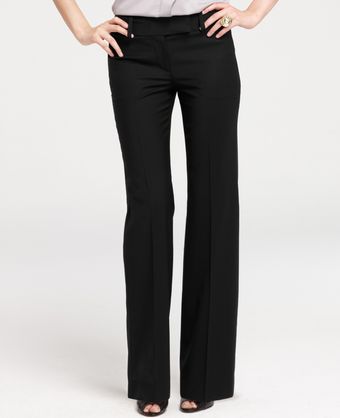 Ann Taylor Petite Signature Tropical Wool Trousers - Lyst
