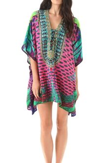Camilla Short Lace Up Cover Up - Lyst