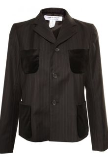 Comme Des Garçons Comme Des Garçons Velvet Pocket Jacket Black - Lyst