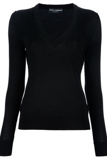 Dolce & Gabbana V-neck Sweater - Lyst