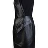 J. Mendel Leather Piece Dress in Black - Lyst