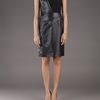 J. Mendel Leather Piece Dress in Black - Lyst