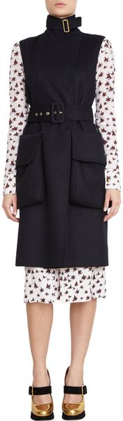 Marni Belted Two Pocket Vest in Black (gold) - Lyst
