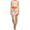 Matthew Williamson Striped Halterneck Playsuit in Orange - Lyst