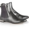 Miu Miu Cracked Metallicleather Boots in Silver (gold) - Lyst