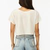 Nasty Gal Stella Crop Tee Ivory in White (ivory) - Lyst
