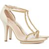 Reiss Chain Strappy Sandals in Gold (cream) - Lyst