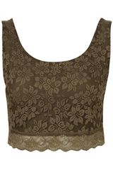 Topshop Lace Crop