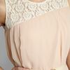 Vivi Boutique Sleeveless Belted Dress in Pink (beige) - Lyst