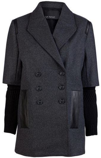 Yigal Azrouel Felted Peacoat - Lyst