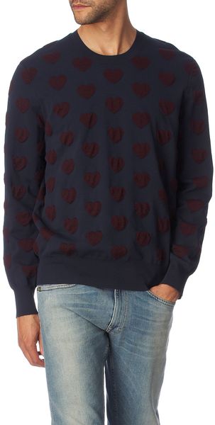 Acne Adam Heart Jumper - Lyst