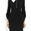 Altuzarra Cutout Crepetwill Dress in Black - Lyst