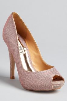 Badgley Mischka Peep Toe Platform Pumps  - Lyst