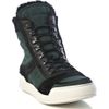 Balmain Pony Hair Suede and Shearling Trainers in Green for Men - Lyst