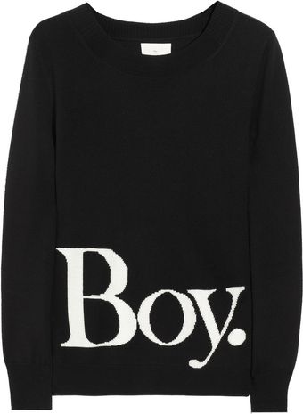 Boy by Band Of Outsiders Intarsia Wool Sweater - Lyst