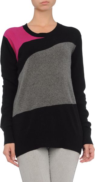 Dkny Long Sleeve Jumper in Black - Lyst