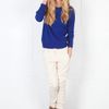 Equipment Cashmere Crew Neck Top in Blue - Lyst