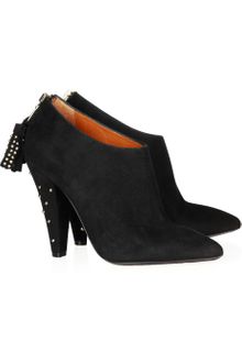 Mulberry Studded Suede Ankle Boots - Lyst