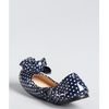 Prada Prada Sport Royal Blue Patent Leather Polka Dot Bow Detail Ballet Flats in Blue - Lyst