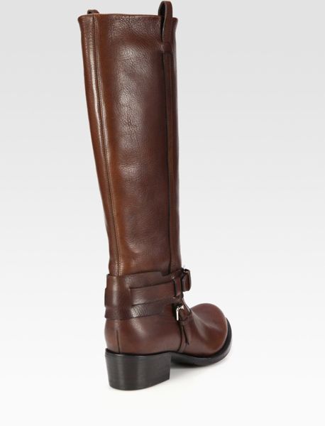 ralph lauren brown leather riding boots