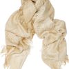 Stella Mccartney Metallic Woolblend Scarf in Beige - Lyst