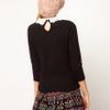 Asos Collection Lace Collar Jumper in Gray (grey) - Lyst