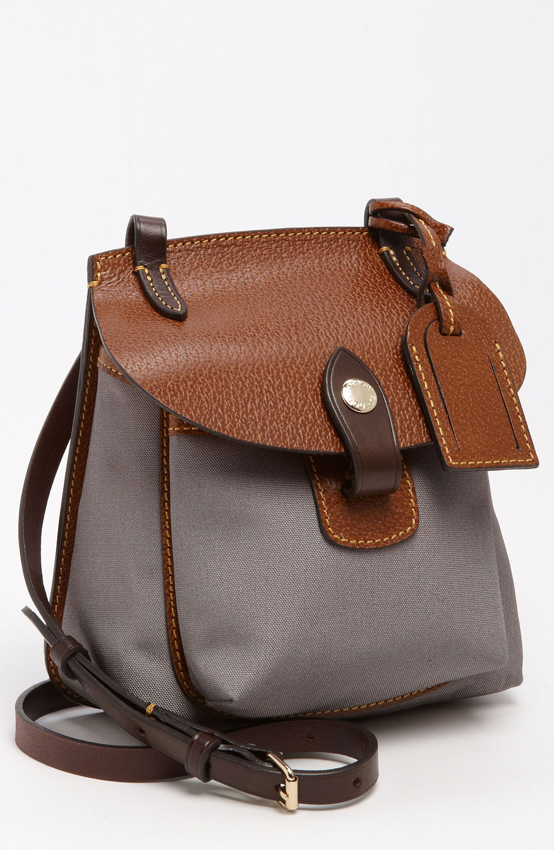 Dooney & Bourke Mini Pocket Crossbody Bag in Brown (grey) | Lyst