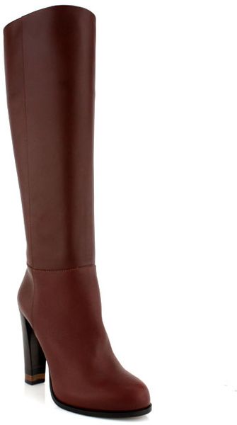Fendi Walnut Knee High Boot - Lyst