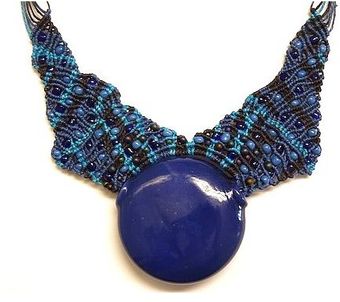 Ifatcreations Blue Sea Murano Glass Necklace Nr 375 - Lyst