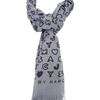 Marc By Marc Jacobs Logo Embellished Shawl Scarf in Gray (grey) - Lyst