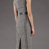 Michael Kors Sheath Tweed Dress in Black - Lyst