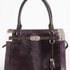 Michael Kors Blake Leather Genuine Calf Hair Satchel in Purple (blackberry cheetah) - Lyst