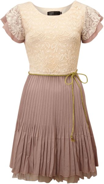 Pussycat Lace Pleat Dress - Lyst