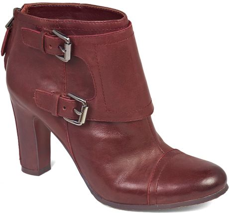 Sam Edelman Monk Strap Booties Sylas in Brown (british burgundy) - Lyst