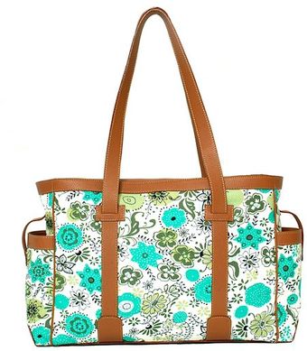 Alexandra De Curtis Gaia Green Flowers Bag - Lyst