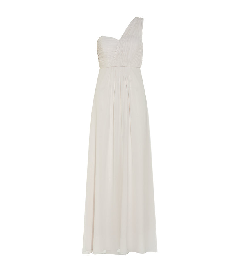 Ted Baker Yenny Silk Maxi Dress in White (pink) Lyst
