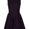 Alexander Mcqueen A Line Dress in Black (aubergine) - Lyst