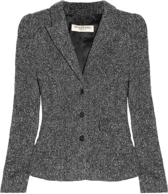 Burberry Tweed Jacket - Lyst