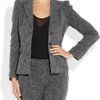 Burberry Tweed Jacket in Gray - Lyst