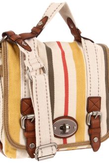 Fossil Maddox Stripe Organizer Flap Cross Body - Lyst